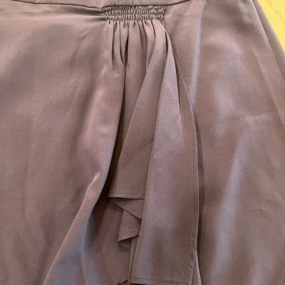 BCBGMaxAzria Blue Wrap Skirt Casual - Picture 4 of 6